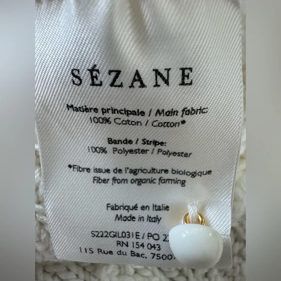 SEZANE BERYL CARDIGAN IN ECRU size S - Picture 13 of 13